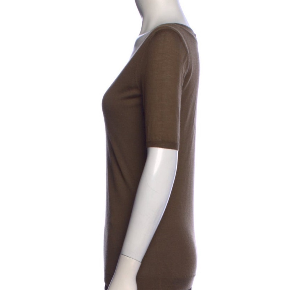 Gucci Chocolate Cashmere V-Neck Sweater - Picture 2 of 3